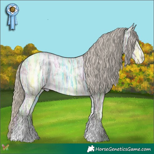 Horse Color:Silver Buckskin Ice Sabino 