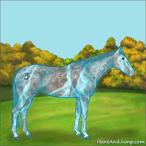 Horse Color:Thunderstruck Liver Chestnut Ice Sabino Tobiano
