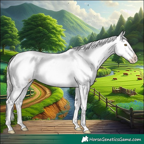 Horse Color:White Spotted Silver Brown Appaloosa 