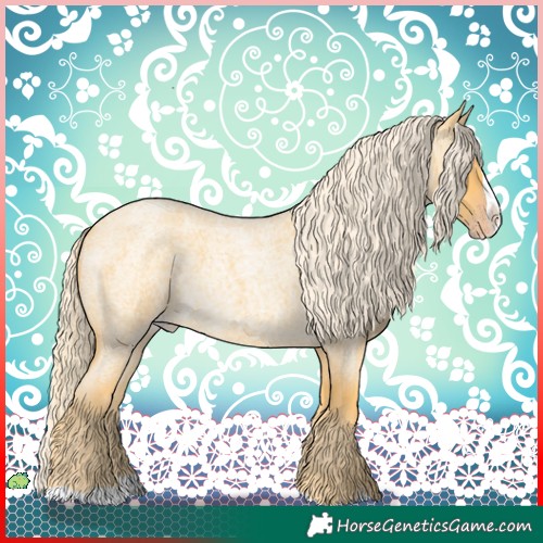 Horse Color:Gold Cream Champagne Roan Splash