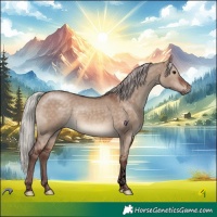 Horse Color:Void Chocolate Silver Brown Dun Tobiano Rabicano 