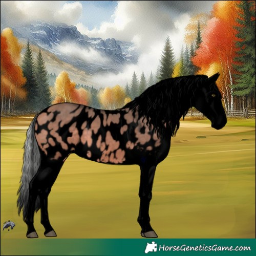 Horse Color:Void Silver Buckskin Dun Tobiano Appaloosa 