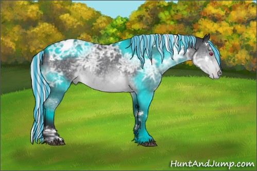 Horse Color:Painted White Spotted Silver Brown Chinchilla Ice Roan Appaloosa 