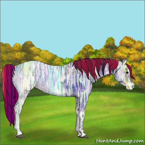 Horse Color:Painted Blue Onyx Ice 