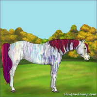 Horse Color:Painted Blue Onyx Ice 