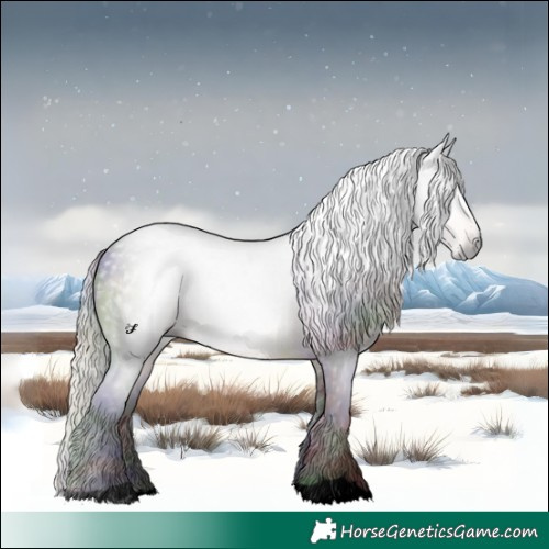 Horse Color:Gray Void Nacre Silver Buckskin 