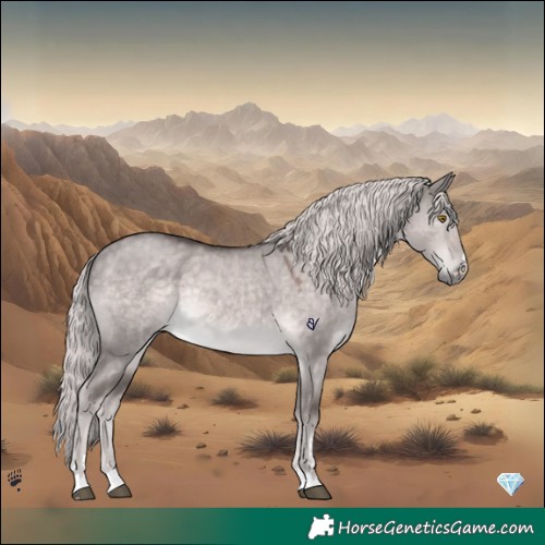 Horse Color:Platinum Chocolate Palomino Dun Rabicano 