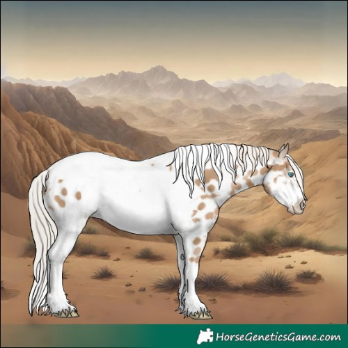 Horse Color:Chocolate Palomino Pearl Tobiano Frame Near Leopard  and Chocolate Palomino Pearl Tobiano Frame Near Leopard 