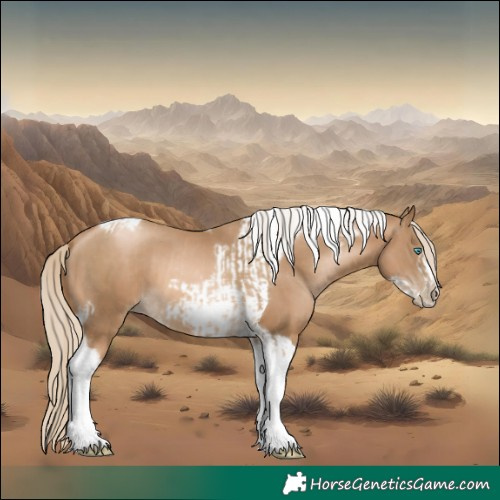 Horse Color:Chocolate Palomino Pearl Tobiano Frame  and Chocolate Palomino Pearl Tobiano Frame 