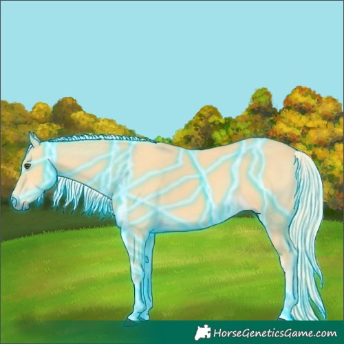 Horse Color:Thunderstruck Palomino Dun 