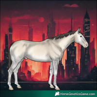 Horse Color:Classic Cream Champagne Onyx Brindle 