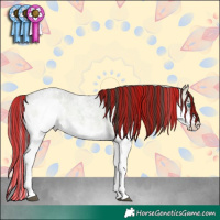 Horse Color:Painted Blue Onyx Roan Mushroom Sabino Splash 