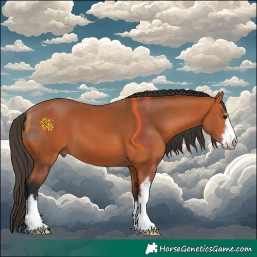 Horse Color:White Spotted Bay 
