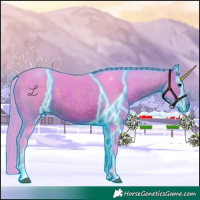 Horse Color:Thunderstruck Watercolor Brown Tobiano 