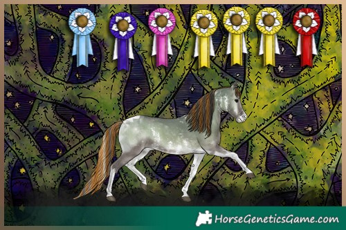 Horse Color:Painted Grullo Onyx Sabino Tobiano 