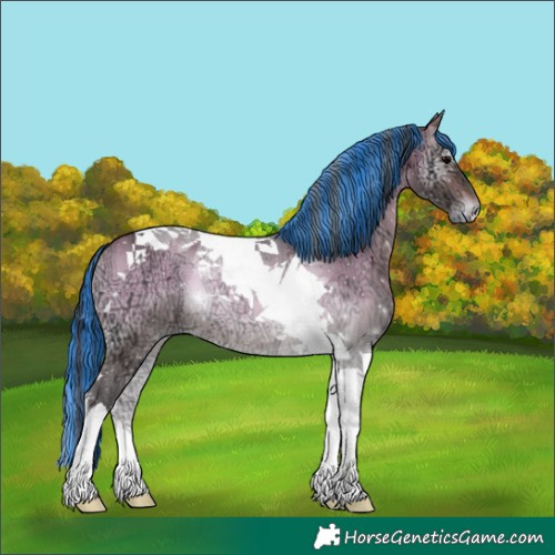 Horse Color:Painted Brown Ice Onyx Tobiano