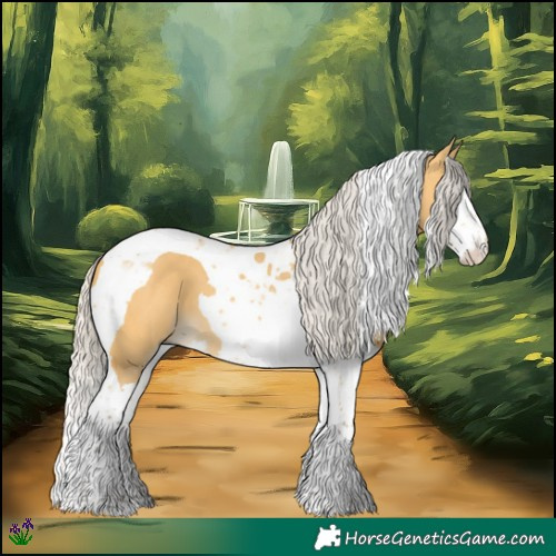 Horse Color:Silver Buckskin Dun Splash Tobiano 