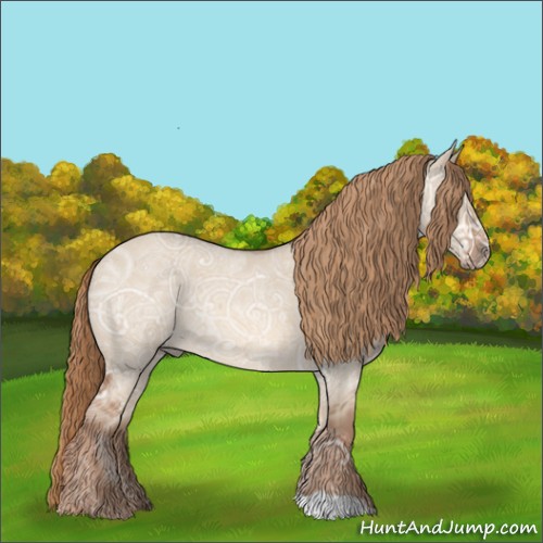 Horse Color:Red Dun Ice Roan Rabicano 