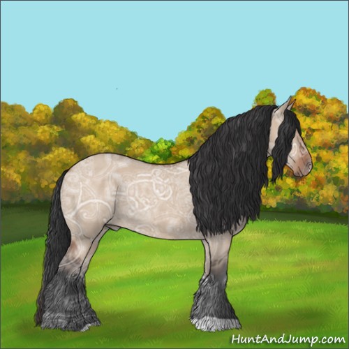 Horse Color:Bay Ice Roan Dun Rabicano 