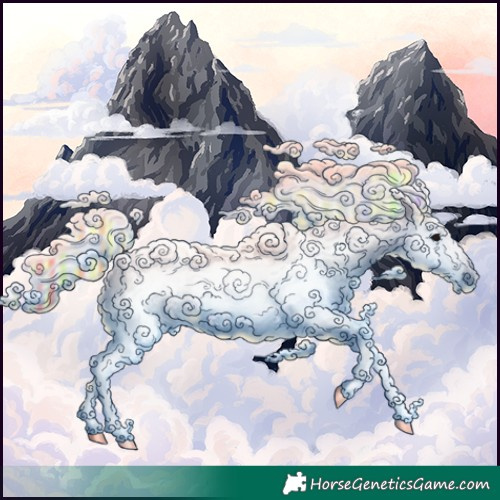 Horse Color:Gray Painted Black 
