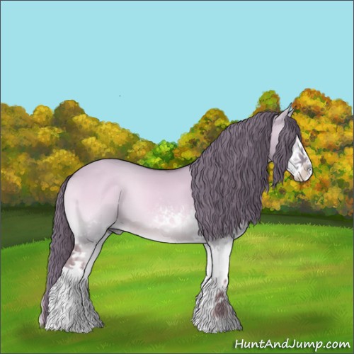 Horse Color:Watercolor White Spotted Red Dun Onyx 