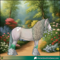 Horse Color:Watercolor Buckskin Dun Appaloosa