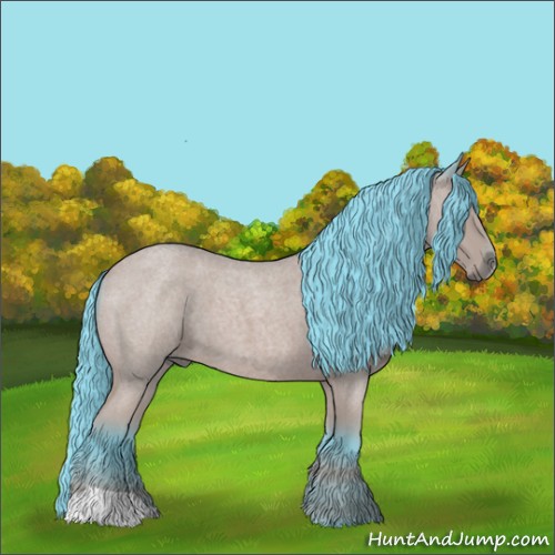 Horse Color:Watercolor Bay Roan 
