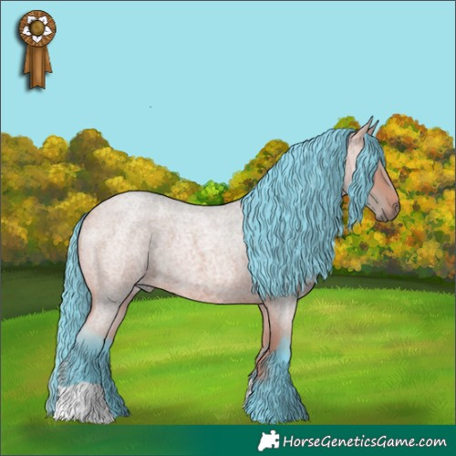Horse Color:Watercolor Bay Roan 