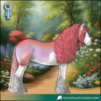 Horse Color:Watercolor Liver Red Onyx Splash