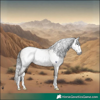 Horse Color:Gray Liver Red Dun Ice Splash 