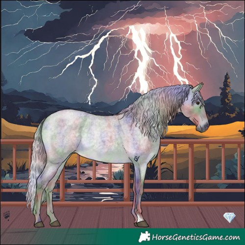 Horse Color:Platinum Nacre Chocolate Silver Buckskin Roan Dun 