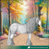 Horse Color:Silver Brown Chinchilla Dun Splash 
