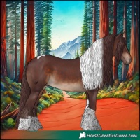 Horse Color:Chocolate Brown Sabino Tobiano Rabicano 