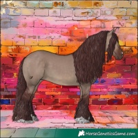 Horse Color:Chocolate Brown Dun 