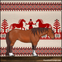 Horse Color:Chocolate Bay Tobiano 