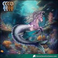Horse Color:Watercolor White Spotted Silver Brown Dun