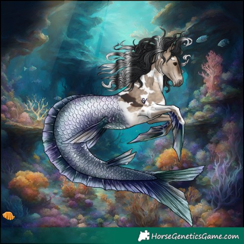 Horse Color:White Spotted Brown Dun 