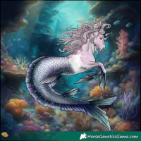 Horse Color:Watercolor Silver Brown Chinchilla Dun Tobiano 