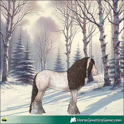 Horse Color:Amber Champagne Ice Roan