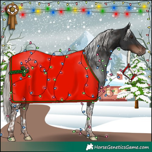 Horse Color:Liver Chestnut Mushroom Tobiano 