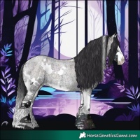 Horse Color:White Spotted Midnight Brown Chinchilla Roan Onyx Splash 