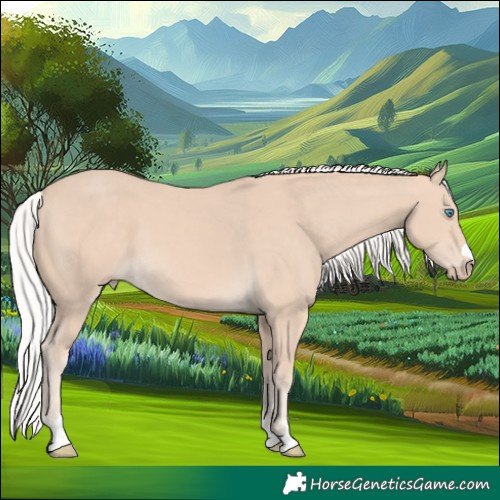 Horse Color:Silver Perlino 