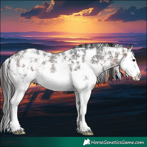 Horse Color:Brown Sabino Splash Varnish Rabicano