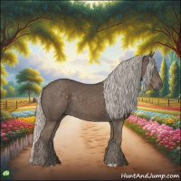 Horse Color:Silver Black 