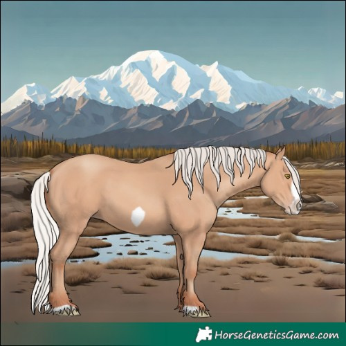 Horse Color:Silver Amber Champagne Frame 