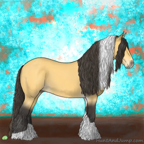Horse Color:Buckskin Tobiano 