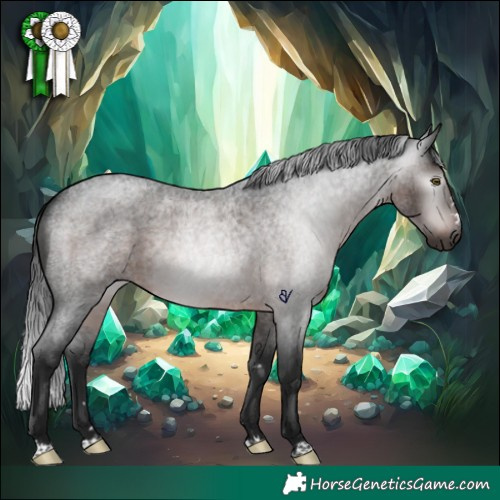 Horse Color:Gray Brown Roan Rabicano 