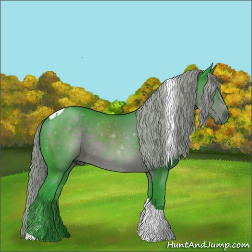 Horse Color:Watercolor Liver Chestnut Sabino Tobiano 