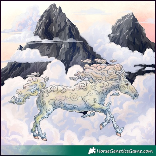 Horse Color:Watercolor Liver Chestnut Tobiano 