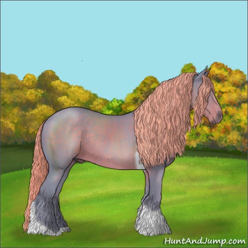 Horse Color:Watercolor Liver Chestnut Sabino Tobiano Rabicano 